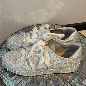 INC International Concepts Silver Sneakers